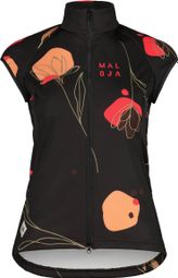 Women's Sleeveless Jacket Maloja LimanaM. Black Alpflower