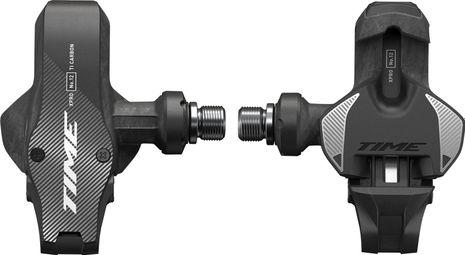 Time XPRO 12 Clipless Pedals | Q-factor 51 mm (Narrow) Carbon Black Silver