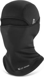 Cachecou Hiver Polaire Chaud Tête Visage avec Trou pour Lunettes noir