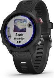 Garmin Forerunner 245 Music GPS Watch Black with Black Silicone Wristband