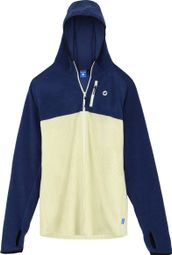 Lagoped Phantom Hoodie Blauw Wit Unisex Technische Fleece