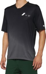 100% Celium Short Sleeve Jersey Black / Charcoal Grey