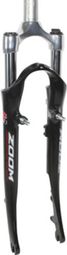 fourche vtc 28   swift alu ressort noir deb. 75mm compatible frein a disque pivot (240-70mm) filete 1 1-8-25 4 interieur avec