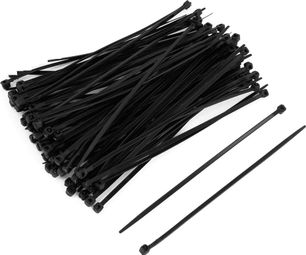 VAR Pack of 100 Rilsan Collars 200 x 2.5mm Black