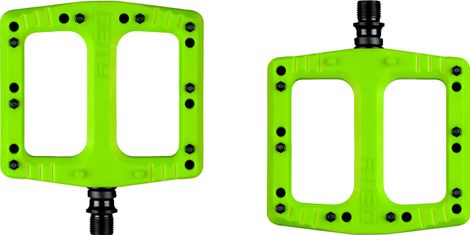 Paire de Pédales Plates Deity Deftrap Vert