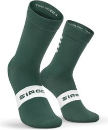 Chaussettes vélo Cyclisme Homme et Femme S1 Green Alpe d'Huez Vert Armée