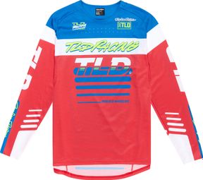 Langarm Trikot Troy Lee Designs Sprint Rot/Blau