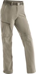 Pantalon Convertible Femme Maier Sports Nata Beige - Court