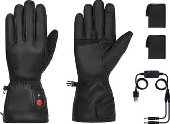 Gants chauffants cuir - mixtes - polyvalents