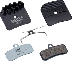 Coppia di pastiglie freno organiche BBB DiscStop Coolfin per Shimano Saint