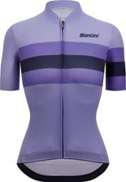 Santini Eco Sleek Bengal Purple Women's Short Sleeve Jersey