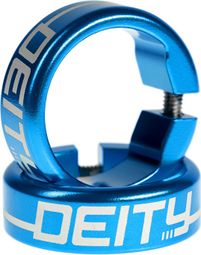 Bagues Deity Grip Clamps Aluminium Bleu