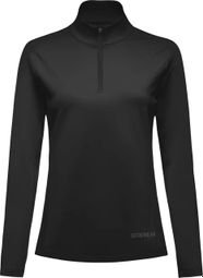 Langarm Trikot Women Gore Wear 1/4 Zip Everyday Black