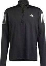 adidas Own The Run 1/2 Zip Top Zwart Heren