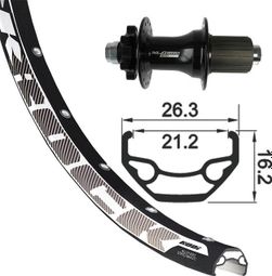 Roue Arrière XLC 29'' | 12x142 mm | Corps Shimano/Sram Noir - Produit Reconditionné