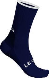 Le Col Socken aus technischer Wolle Blau/Weiß