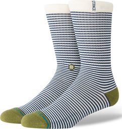 Stance Mini Bar Crew Socks in Blue/Beige/Green