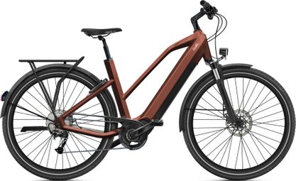 O2 Feel Bicicleta eléctrica de montaña iSwan Explorer Mid 6.2 Shimano Alivio 9V 540 Wh 26'' Rojo Syrah