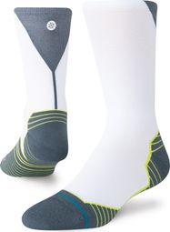 Stance Funnel Light Crew Socks in White/Gray