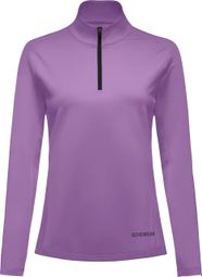 Camiseta de manga larga Gore Wear 1/4 Zip Everyday para mujer, morada
