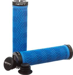 Neatt Grips Lock On Neon Blue