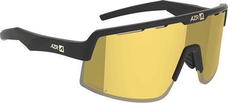 Brillen-Set Azr Speed RX S Schwarz/Gold + farbloses Visier