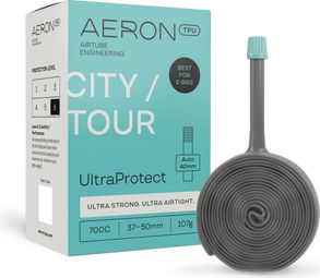 Aeron TPU City/Tour UltraProtect AV40 Reinforced Inner Tube, 700 mm, Schrader 40 mm