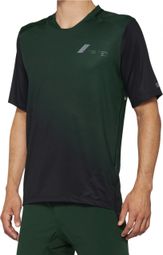 100% Celium Forest Green / Black Short Sleeve Jersey