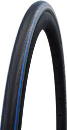 Neumático de carretera rígido Schwalbe Lugano II 700mm K-Guard Negro Azul