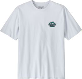 Camiseta de manga corta Patagonia Great Waves Responsibili-Tee blanca para hombre