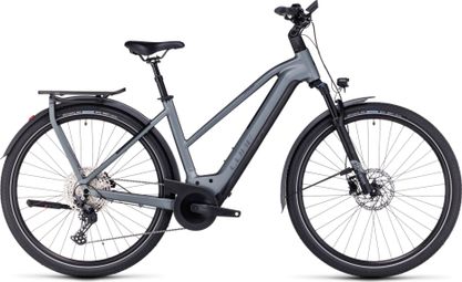 Vélo de Ville Électrique Cube Kathmandu Hybrid Pro 750 Trapeze Shimano Deore 11V 750 Wh 700 mm Gris Flash 2023