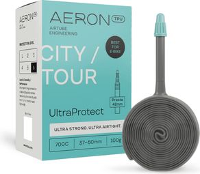 Aeron TPU City/Tour UltraProtect SV42 Reinforced Inner Tube, 700 mm, Presta, 42 mm