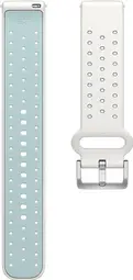 Bracelet Silicone Polar 20 mm Bleu / Blanc