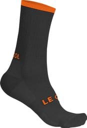 Le Col Technical Wool Socks Grey/Orange