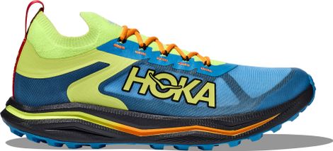 Hoka One One Zinal 2 Blu Verde Scarpe da trail da uomo