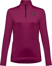 Women's Gore Wear Everyday Thermo 1/4-Zip Purple Long Sleeve Jersey