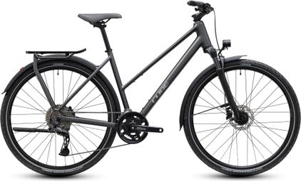 Cube Kathmandu Pro Trapeze Shimano Cues 10V 700 mm Gray Slab Chrome 2027 Hybrid Bike