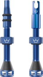 Peaty's Holeshot Fast Flow Tubeless-Ventile, marineblau