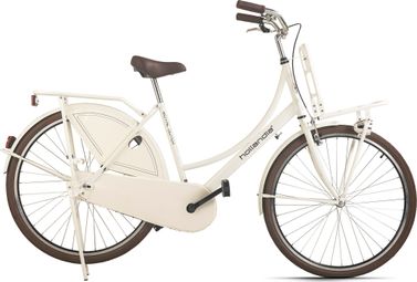 Vélo hollandais dame 28  Royal Dutch monovitesse blanc Hollandia