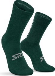 Chaussettes vélo avec laine mérinos Cyclisme Homme et Femme SRX Arbor Vert