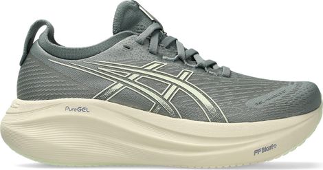 Chaussures Running Asics Gel-Nimbus 27 Vert/Beige Femme