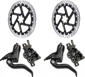 Pair of Magura MT5 brakes + Magura MDR-P E-Bike 203 mm disc