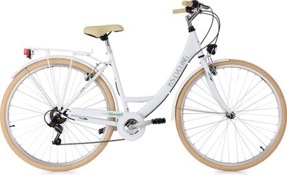 Vélo de ville dame 28'' Toscana 6 vitesses blanc TC 48 cm KS Cycling