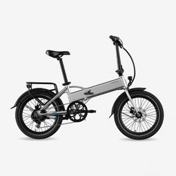 Legend Monza Vélo Electrique Pliant Smart eBike Roues de 20 Pouces  Freins Disque Hydraulique  Batterie 36V 10.4Ah Sanyo-Panasonic (374.4Wh)  Argent