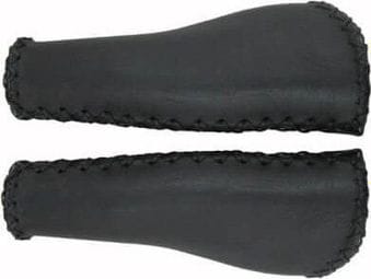 VELO Grips Cuir Ergo 135 Noir (Paire)