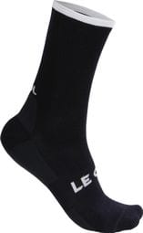 Le Col Technical Wool Socks Black/White