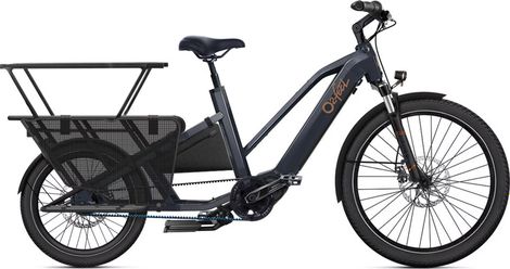 Cargo Longtail Elektrofahrrad O2 Feel Equo 7.2 Shimano Nexus 5V 720 Wh 20/26'' Grau Anthrazit Pack Family - Refurbished Produkt