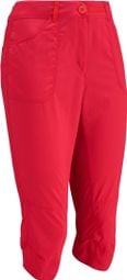 Pantalones de excursionista 3/4 Lafuma para mujer, rojos
