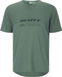 Scott Vertic DRI Groen herenfietsshirt met korte mouwen