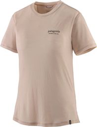 T-Shirt Patagonia Capilene Cool Merino Blend Beige Femme